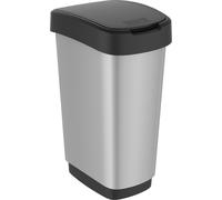 Rotho Twist poubelle 50l avec couvercle, plastique (PP)