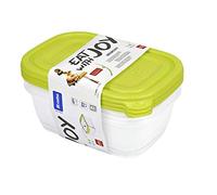Rotho - Un Ensemble de Contenants Alimentaires Sunshine 3 x 1L (6122005070) Couleur: Transparent/Verte