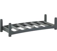 Casier 6 bouteilles Vario en plastique coloris gris anthracite