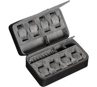 ROTHWELL Étui de voyage pour 8 montres et accessoires | Protection portable robuste avec fermeture éclair