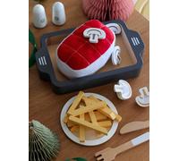 Rôti et accessoires en feutrine et bois FSC® rouge TU