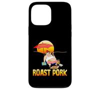 Rôti Porc fumant Cochon sur la Plage pour Barbecue Coque pour iPhone 13 Pro Max