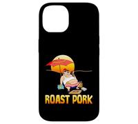 Rôti Porc fumant Cochon sur la Plage pour Barbecue Coque pour iPhone 14