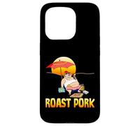 Rôti Porc fumant Cochon sur la Plage pour Barbecue Coque pour iPhone 15 Pro