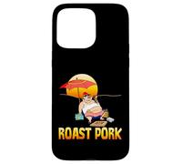 Rôti Porc fumant Cochon sur la Plage pour Barbecue Coque pour iPhone 15 Pro Max