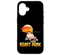 Rôti Porc fumant Cochon sur la Plage pour Barbecue Coque pour iPhone 16