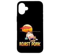 Rôti Porc fumant Cochon sur la Plage pour Barbecue Coque pour iPhone 16 Plus
