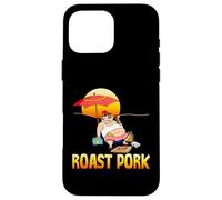 Rôti Porc fumant Cochon sur la Plage pour Barbecue Coque pour iPhone 16 Pro Max