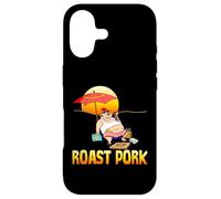 Rôti Porc fumant Cochon sur la Plage pour Barbecue Coque pour iPhone 17