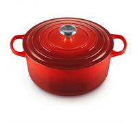Cocotte Signature en fonte émaillée ronde 28 cm rouge Cerise