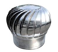 Rotierende Schornsteinhaube, Lüftungshaube, Edelstahl Lüftungshaube Drehbarer Spinner Anti-Downdraft, für Schornsteine und Abluftöffnungen Schornsteintöpfe Lüftungskäfig(Größe:800mm) (500mm)