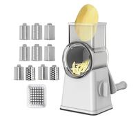 Rotin à fromage rotatif - Broyeur manuel avec manivelle ergonomique | S support de cuisine multifonctionnel, batteur de dales alimentaires, cette râpe et tambour pour fromages, légumes, fruits au