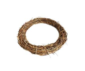 Rotin - Anneau de vigne naturel - Décoration de porte faite à la main - Cercle de bricolage de Noël - Design rustique en osier - Cadre durable et respectueux de l'environnement - Hauteurs de bricolage