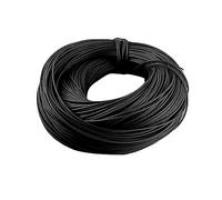 Rotin de rotin - Diamètre : 2,5 mm - Rond - En plastique - Imperméable - Rouleau de 500 g - Pour le tricot, le rotin fait à la main, l'artisanat, le tressage (diamètre 2,5 mm, noir)