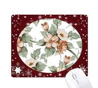 rotin fleurs décoratives. tapis de souris en hiver flocon de neige