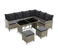 Rotin Lounge Manacor Gris chiné, gris