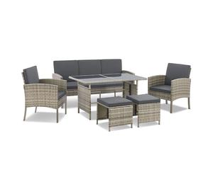 Rotin Salon Turin Gris chiné