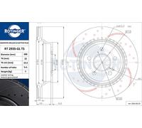 ROTINGER 2X Disque De Frein Ø300 Mm Ventilé Arrière Pour Mercedes X204