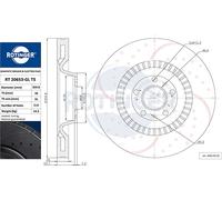Rotinger 2X Disque De Frein Ø360 Mm Ventilé Avant Pour VW Phaeton Audi A6 A8 4F5