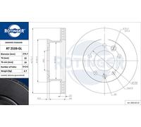 ROTINGER 2X Disque De Frein Avant Ø275.7 Ventilé Pour Mercedes-Benz Sprinter 3-T