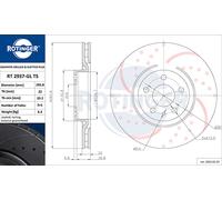 ROTINGER 2X Disque De Frein Avant Ø284 Mm Pour Fiat Tipo Berline 356_ 1.4 1.6 D