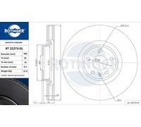 ROTINGER 2X Disque De Frein Ventilé Avant Pour Audi A4 Avant 8W5 8WD B9