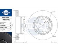 ROTINGER 2x Disques de Frein Arrière Ø303 MM Ventilé pour VW Crafter 30-50 Boîte