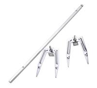 Rotisserie Fork - Outil Universel de Grille- en Acier Inoxydable, Accessoire de Grille Rotatif réglable | Broche créative pour Cuisson au Poulet, Accessoire de Cuisson Robuste