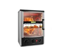 NutriChef Four Rotissoire 24QT, 22L - Mini Four de Comptoir à Convection avec Grill, Minuteur, Thermostat Réglable, Porte Vitrée, Cuisson Uniforme, Rôtissoire Verticale Incluse