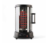 Livoo - Grill vertical - 1500 W, cuisson 200 °C, minuteur réglable, idéal pour kebab ou gyros, rotatif, pour viande de kebab