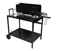 Somagic Barbecues Barbecue spécial rôtisserie MECHOUI Cuve en acier Noir 121,5x68x115,5cm
