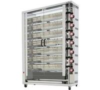 Rôtissoire à Gaz Professionnelle Haute Performance avec Broches Arilex Blanc G