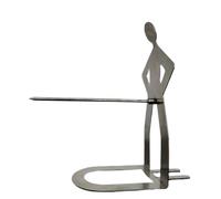 Rôtissoire à saucisses amusante, brochette à hot-dog en acier inoxydable, bâton de gril portable avec poignée chauffante sûre, accessoire de barbecue avec prise facile, outil de cuisine et d'extérieur