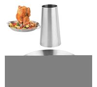 Rôtissoire à volaille - Support de poulet pour canette de bière - Support à rôtir pour poulet | Rôtissoire verticale en acier inoxydable de qualité alimentaire | Accessoire pour barbecue de 31,5 cm av