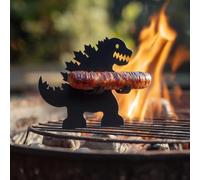 Rôtissoire amusante en acier inoxydable pour barbecue Hotdog - Cadeau amusant pour saucisse - Accessoire de barbecue à viande - Accessoire de cuisine en plein air - Outil multifonction pour fêtes