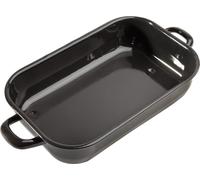 Rôtissoire bavaroise EUROHOME, plat à gratin robuste pouvant être chauffé jusqu'à 275 C, plat à four noir 26 cm
