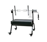 Barbecue Habitat et Jardin rôtissoire charbon avec broche électrique senator - noir