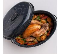 Rôtissoire Daubière Roaster WarmCook "Cocotte américaine ovale" GM 46cm Noir moucheté