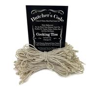 Rôtissoire élastique et mélange de Coton - Ficelle Extensible - Qualité Alimentaire - Résistant à la Chaleur - Attaches de Cuisson - Boucles de volaille - Lot de 50