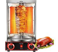 Rôtissoire électrique Verticale pour Shawarma avec Bac De Récupération D'huile, en Acier Inoxydable, Réglable à 300 °c., Electricity