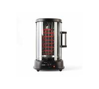 Rôtissoire grill horizontale Thermostat réglable 1500 W Rotation 360° en acier inoxydable Pour volaille et viande