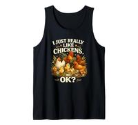 Rôtissoire I Just Very Much Like Chickens OK Funny Chicken Love Débardeur