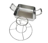 Rôtissoire polyvalente en acier inoxydable, plat de cuisson, grille parfaitement à chaque fois, poêle à poulet