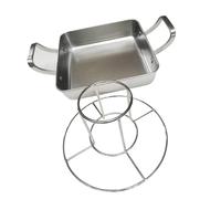 Rôtissoire polyvalente en acier inoxydable, plat de cuisson, grille parfaitement à chaque fois, poêle à poulet