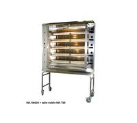 Rôtissoire Professionnelle gaz de marché grande capacité 30 poulets