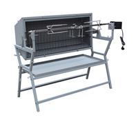 Happy Garden Rôtissoire inclinable avec tournebroche électrique Lisboa