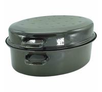 Rôtissoire Universelle Leipzig 33x21 Bleu Émaillé Rôtissoire À Oie Casserole