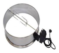 RÔTISSOIRE VERSION ACIER INOXYDABLE POUR BARBECUE À CHARBON Ø 57 CM (compatible entre autres pour les barbecues de Weber Ø 57 CM)