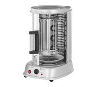 Royal Catering Rôtissoire Verticale Machine À Kébab Poulet Électrique Appareil Mini Machine Grill Rotatif RCGV-1400 (3-en-1, 1 500 W, 120 °C max., Minuterie 60 min, Nombreux Accessoires)