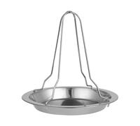 Rôtissoire verticale pour poulet, grande grille à rôtir, support pliable en acier inoxydable antiadhésif pour cuisine, fête, rassemblement, pique-nique